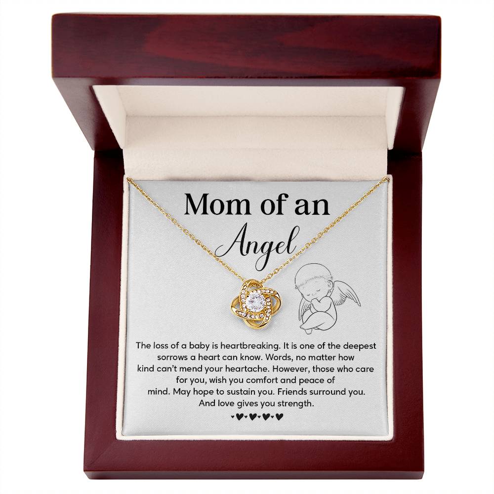Memorial Necklace Gift for Mom of Angel Baby – Message Card