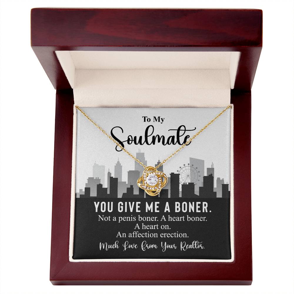 Funny Realtor Necklace Gift for Soulmate Woman