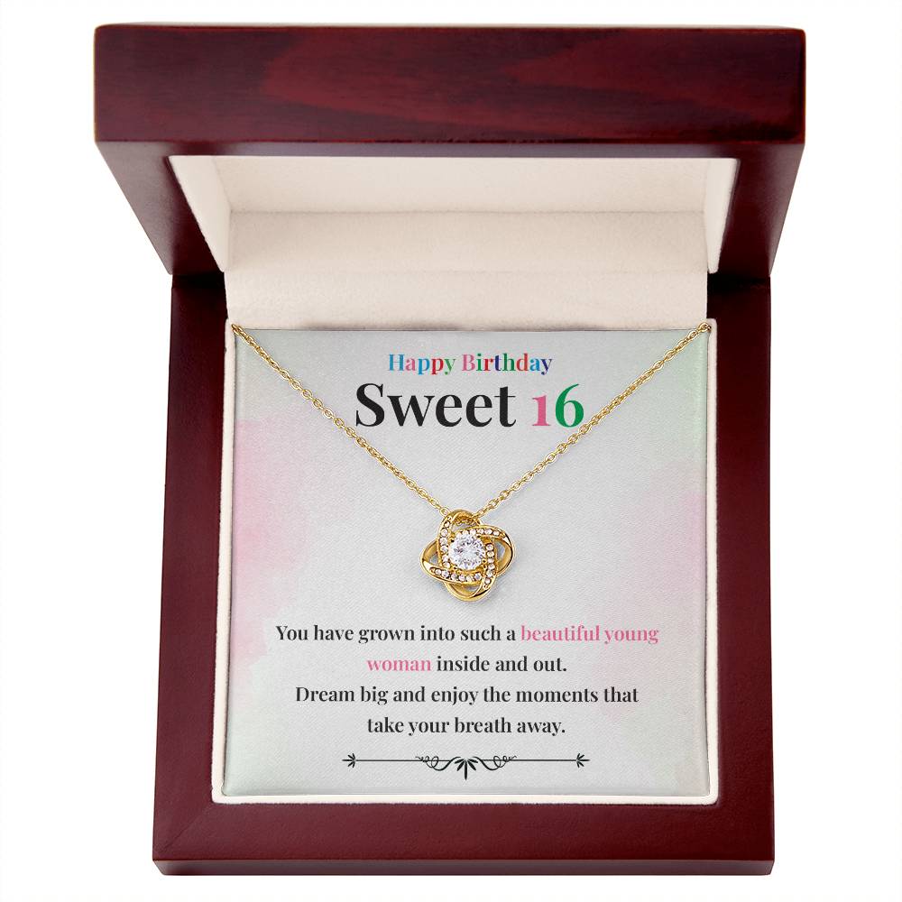 Beautiful Young Woman 16th Gift Necklace