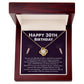 30th Birthday Gift Necklace for Her – Message Card & Gift Box