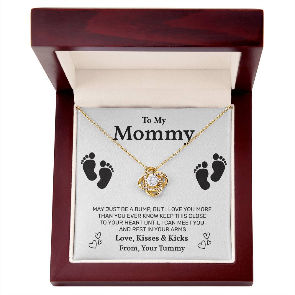 Pregnancy Necklace Gift for Mommy Message Card