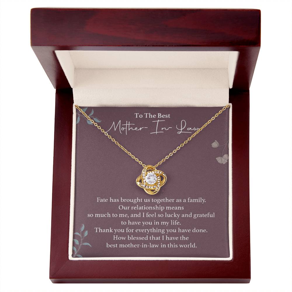 To The Best Mother-in-law Necklace Necklace For Thanking Mother-in-law Necklace For Mother-in-law On Wedding Day Necklace For Groom’s Mother Special Bond With Mother-in-law Necklace Sentimental Keepsake For Mother-in-law Best Mother-in-law Necklace Gift