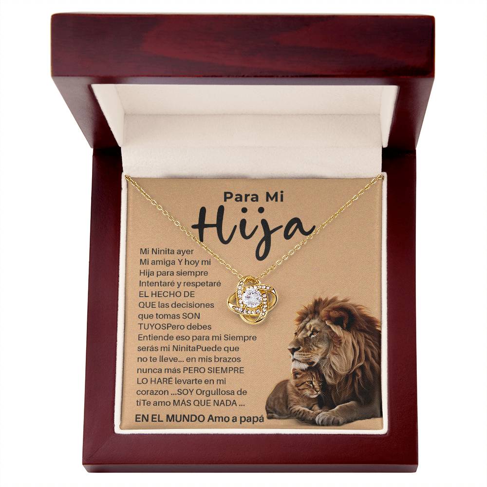 Collar Para Hija con Tarjeta de Papá – Orgullosa de Ti Siempre