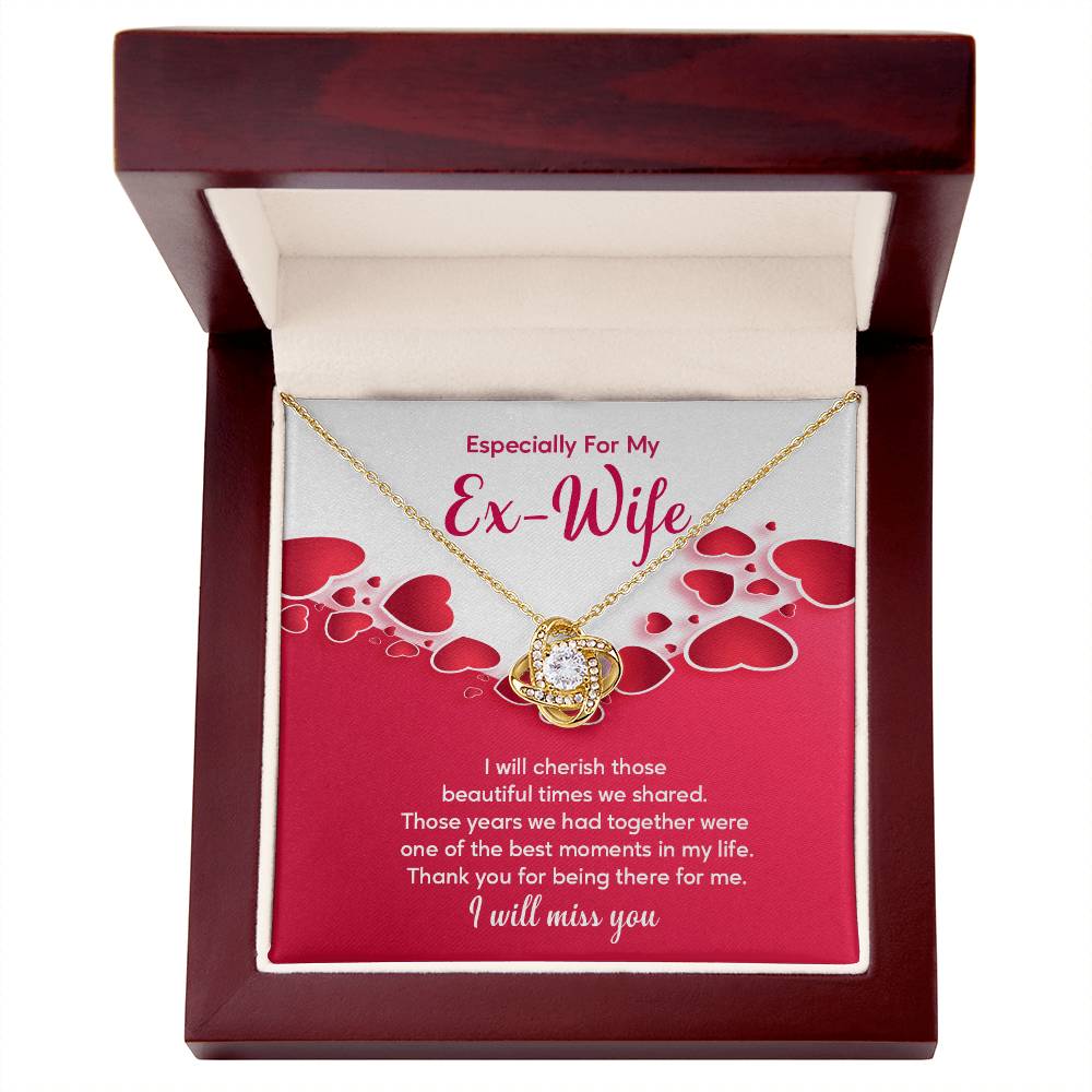 Ex-Wife Necklace Gift – Heartfelt Message Card Box