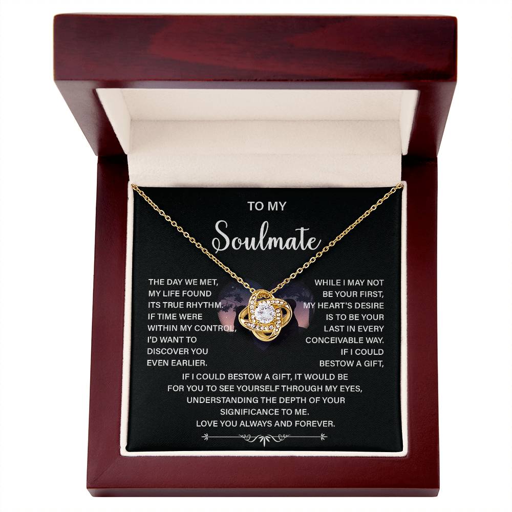Soulmate Necklace Gift – Love You Always & Forever