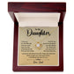 To My Daughter Necklace from Dad – Message of Love & Safety
