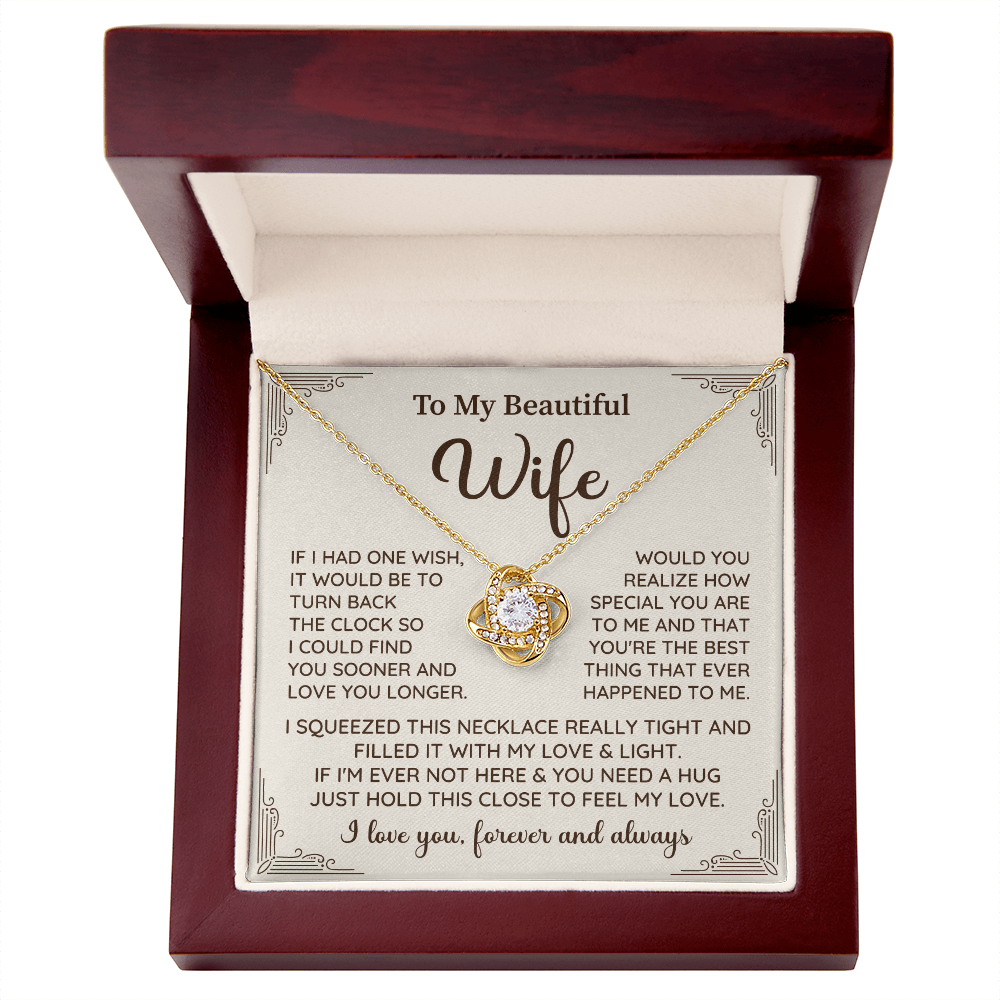 Wife Necklace Gift With Touching Forever Message