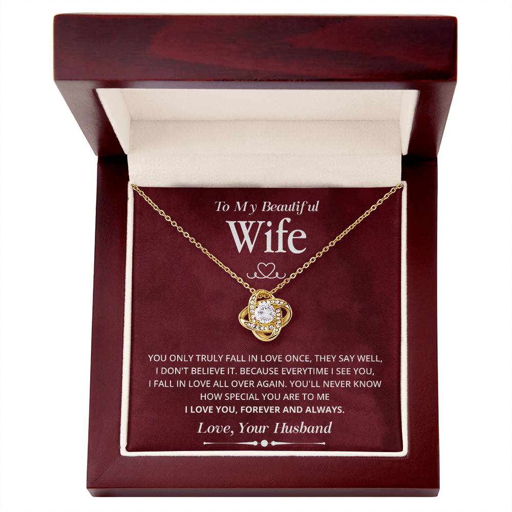 Wife Necklace Gift from Husband Forever Love Box