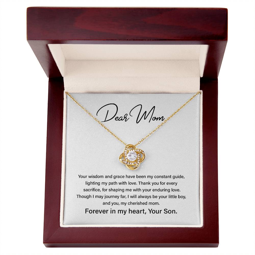 Dear Mom Mother’s Day Necklace For Cherished Mom Best Birthday Gift Thoughtful Anniversary Jewelry Unique Christmas Necklace Thoughtful Necklace With Message Card Just Because Necklace