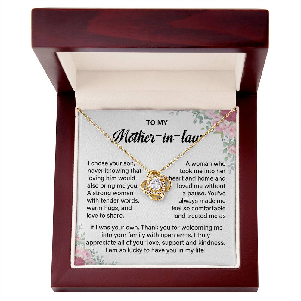 Mother-in-Law Necklace from Daughter-in-Law Gift Box