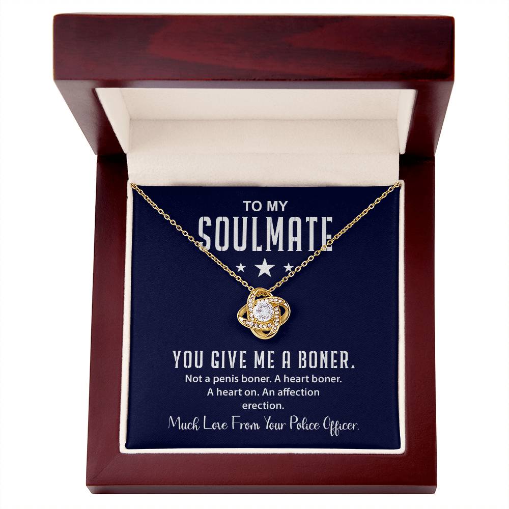 Funny Soulmate Necklace Gift from Police Officer