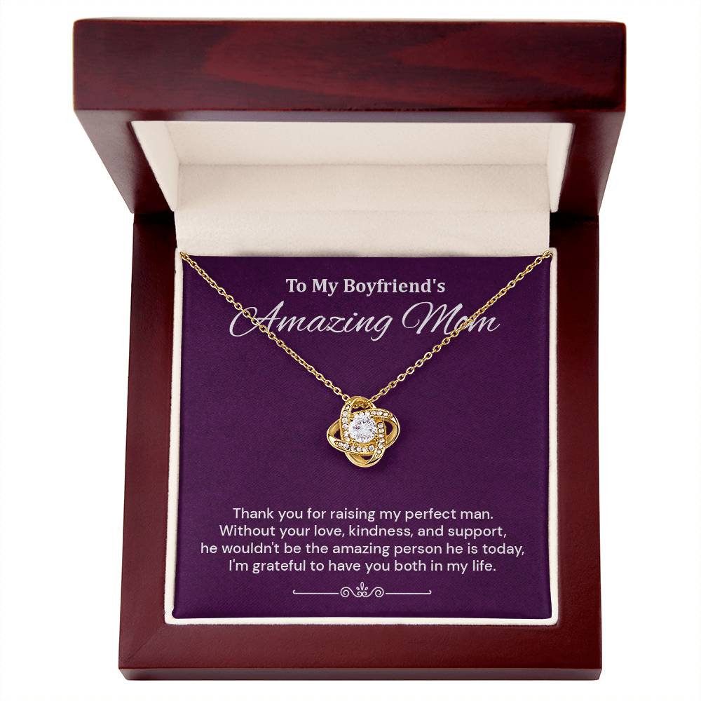 Boyfriend’s Mom Necklace Gift Thank You Card Box