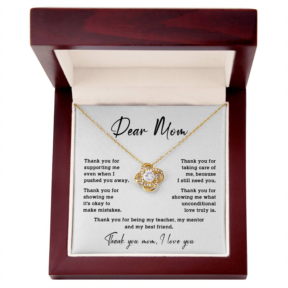 Dear Mom Dear Mom Necklace Gift Heartfelt Gift For Mom Bond With Mom Necklace Forever Loved Mom Necklace Thoughtful Gift For Mom Unique Gift For Mother-child Bond Meaningful Gift For Mom Special Occasion Gift For Mom Unique Family Bond Necklace