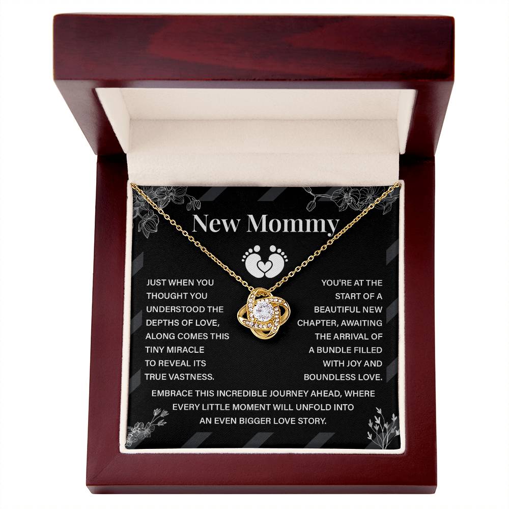 New Mommy Necklace Gift with Sweet Card