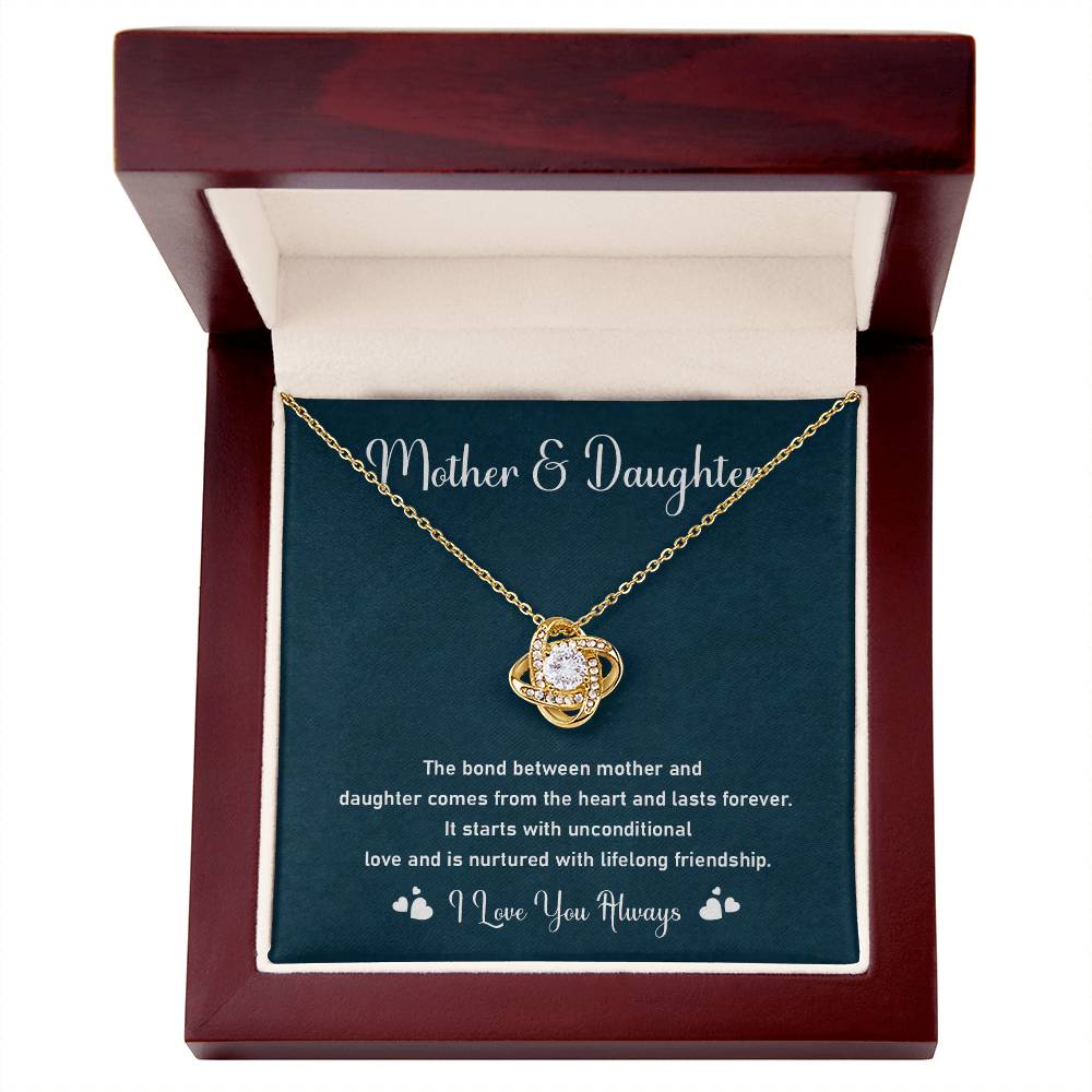 Mother and Daughter Necklace Gift – Bond of Love & Friendship