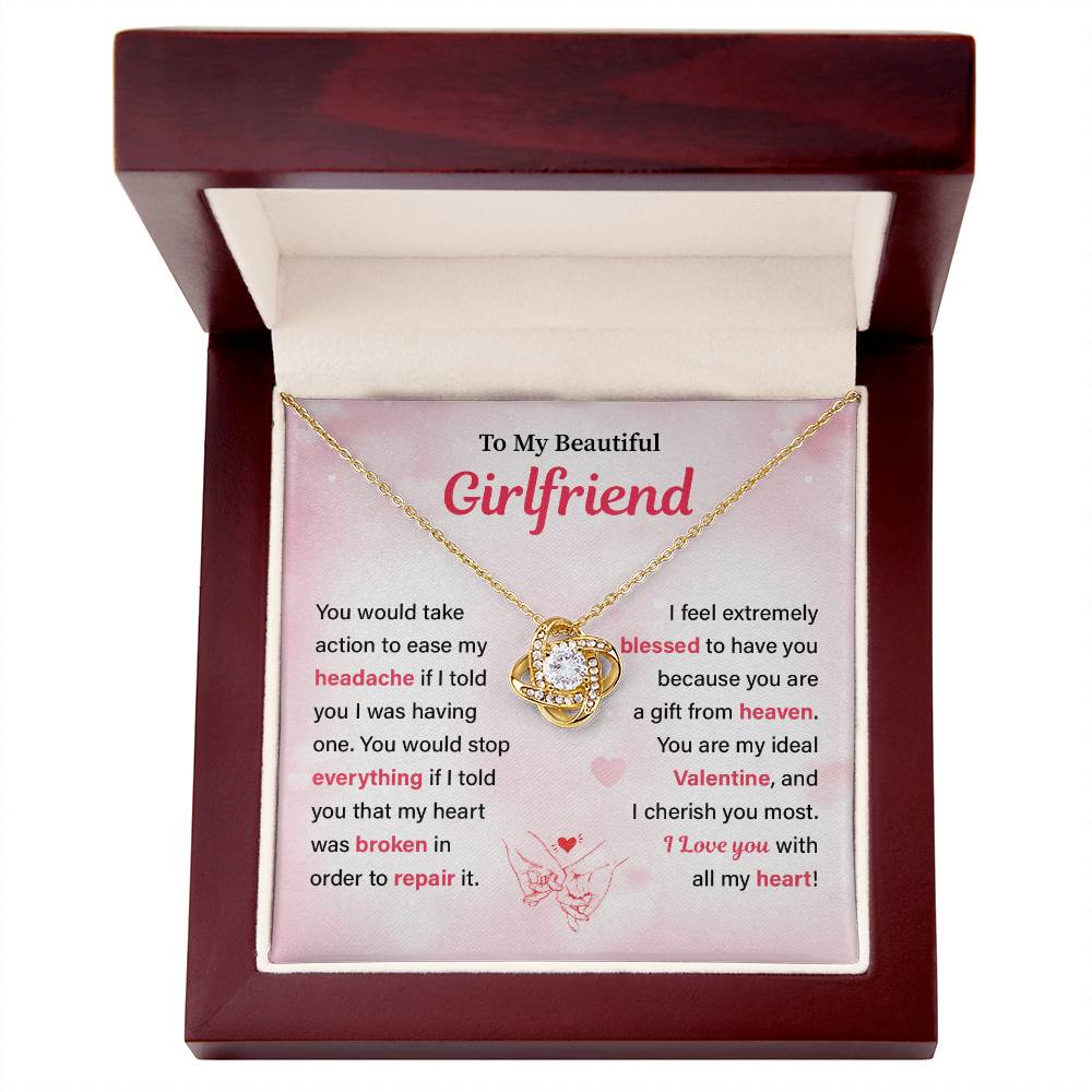 Beautiful Girlfriend Valentine’s Necklace Gift