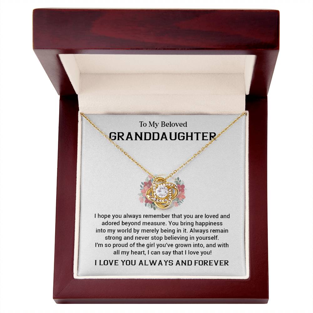 Granddaughter Necklace Gift from Grandparent – Jewelry with Card