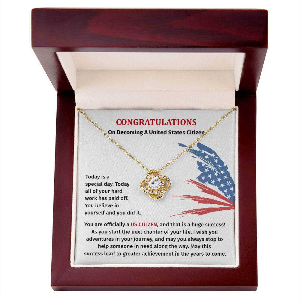 Congratulations Necklace For New U.s. Citizen Necklace For New U.s. Citizen Gift For U.s. Citizenship Success Jewelry For New U.s. Citizen Necklace For Bright And Hopeful Future Jewelry For Citizenship Celebration Gift For Citizenship Milestone