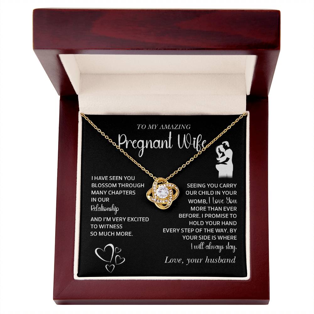 Gift for Pregnant Wife from Husband – Message Card Jewelry