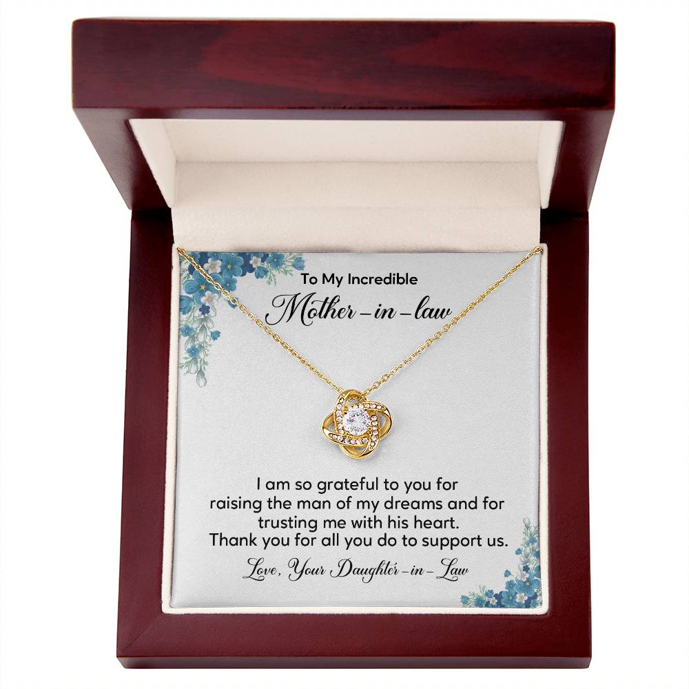 Mother-in-Law Necklace from Bride – Thank You Gift Box