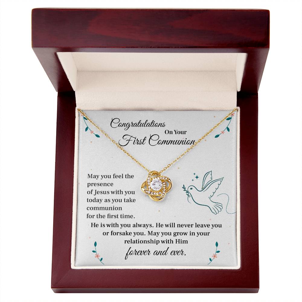 First Communion Gift Necklace for Girls