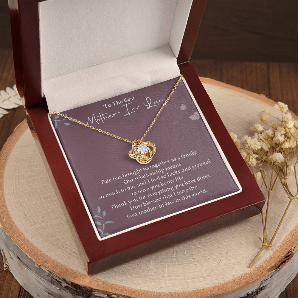 To The Best Mother-in-law Necklace Necklace For Thanking Mother-in-law Necklace For Mother-in-law On Wedding Day Necklace For Groom’s Mother Special Bond With Mother-in-law Necklace Sentimental Keepsake For Mother-in-law Best Mother-in-law Necklace Gift