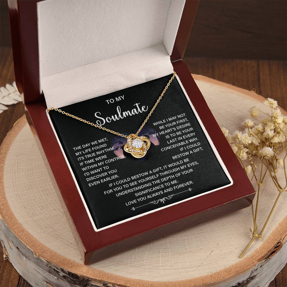 Soulmate Necklace Gift – Love You Always & Forever