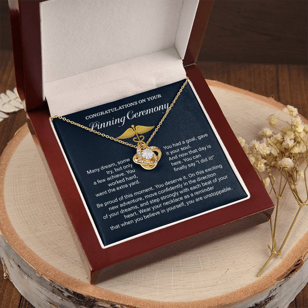 Congratulations On Your Pinning Ceremony Necklace Pinning Ceremony Necklace Gift Congratulations Pinning Ceremony Jewelry Believe In Yourself Necklace Jewelry For New Adventure Graduation Necklace Gift Necklace For Graduates