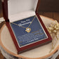 40th Anniversary Necklace Gift Ruby Wedding Anniversary Jewelry for Wife, Husband or Couple