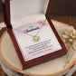 Soulmate Necklace Gift for Her with Message Card