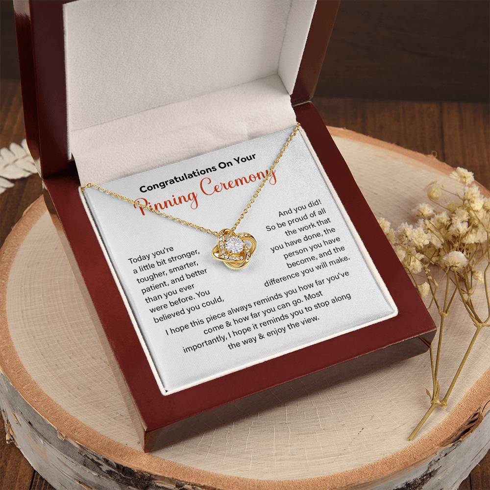 Congratulations On Your Pinning Ceremony Strength And Determination Jewelry Enjoy The View Necklace Best Wishes Necklace Path To Success Necklace Personal Growth Jewelry Motivational Jewelry For New Beginnings Meaningful Gift For Graduates