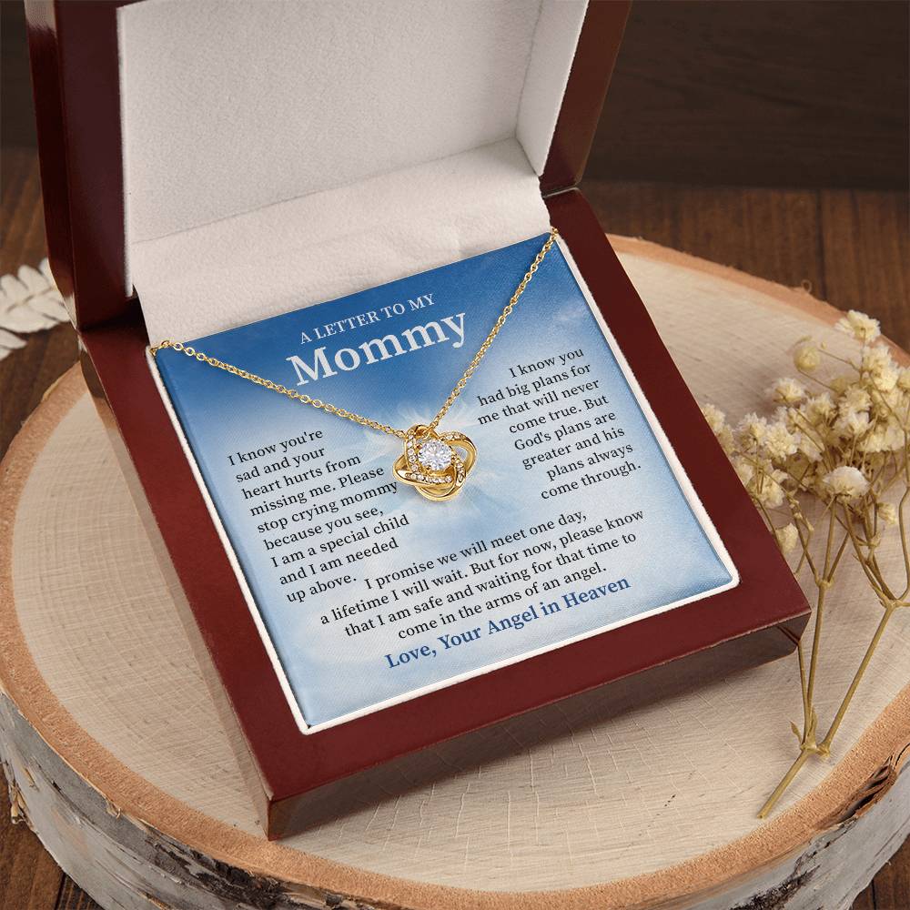Memorial Necklace for Mom from Angel Baby – Sympathy Gift for Loss of Child