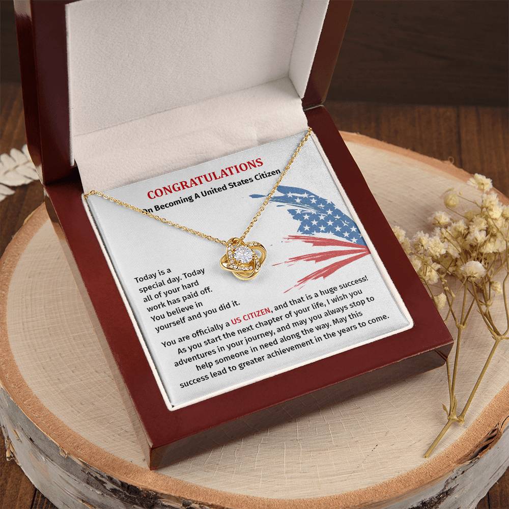 Congratulations Necklace For New U.s. Citizen Necklace For New U.s. Citizen Gift For U.s. Citizenship Success Jewelry For New U.s. Citizen Necklace For Bright And Hopeful Future Jewelry For Citizenship Celebration Gift For Citizenship Milestone