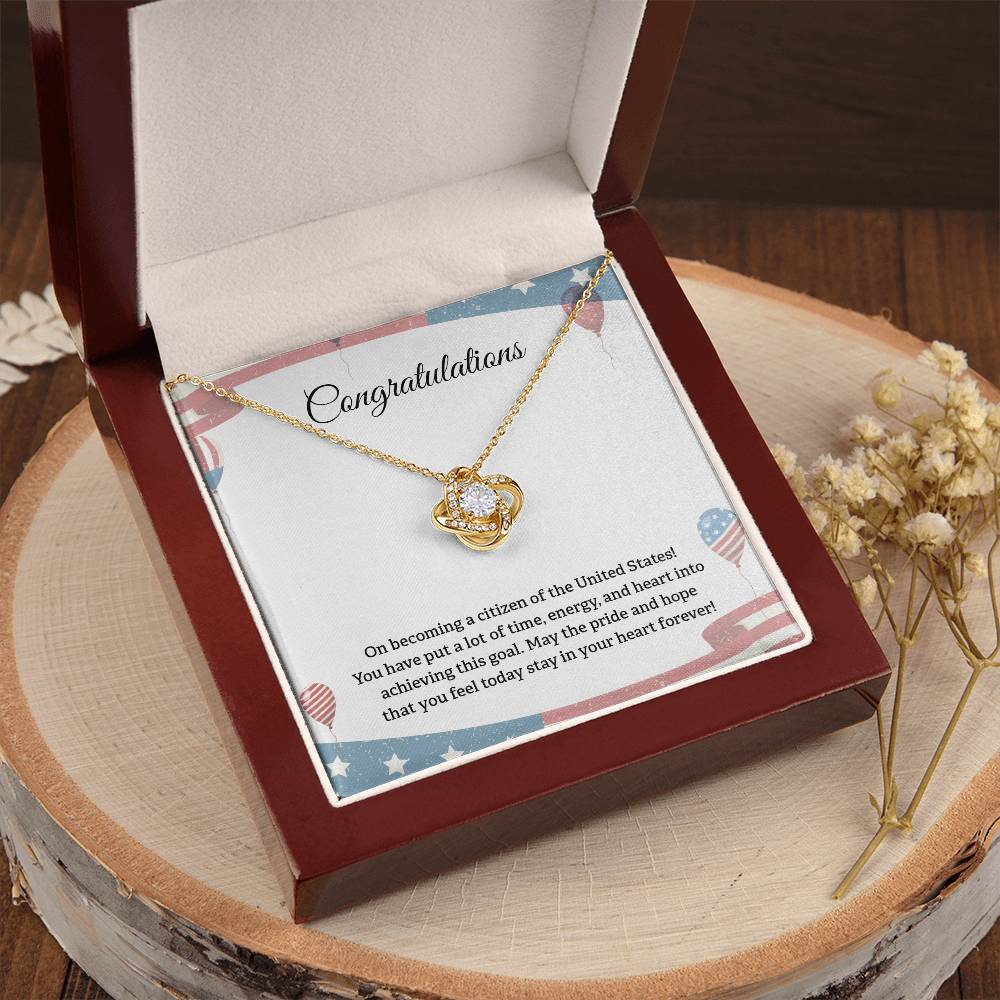 Congratulations Necklace For New U.s. Citizen Necklace For New U.s. Citizen Gift For New American Citizen Necklace With Citizenship Message U.s. Citizenship Celebration Gift Gift For New U.s. Patriot Jewelry For New U.s. Citizen Gift For Citizenship