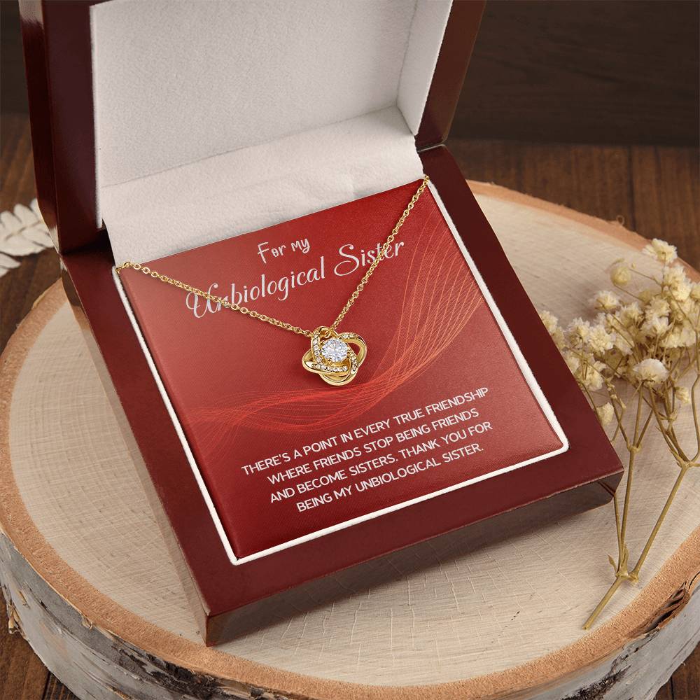 Best Friend Necklace Gift – For My Unbiological Sister