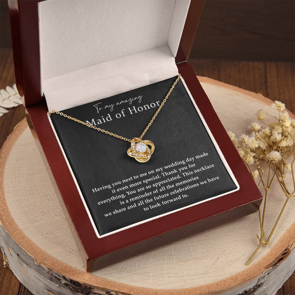 Wedding Day Necklace For Maid Of Honor Friendship Necklace For Maid Of Honor Jewelry Gift For Maid Of Honor Meaningful Gift For Maid Of Honor Emotional Gift For Maid Of Honor Special Gift For Maid Of Honor Necklace For Maid Of Honor Thank You Gift