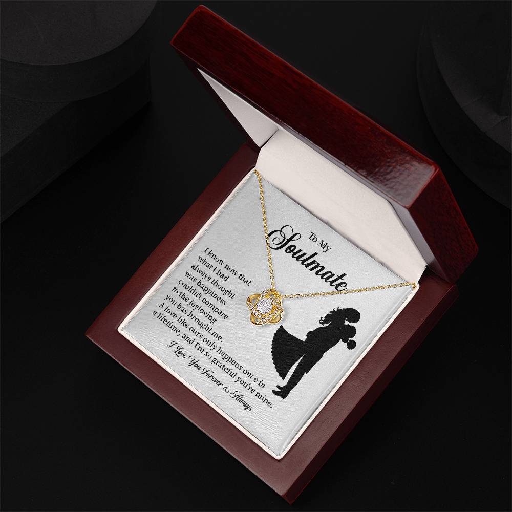 Soulmate Necklace – Gift for Wife or Girlfriend with Romantic Message