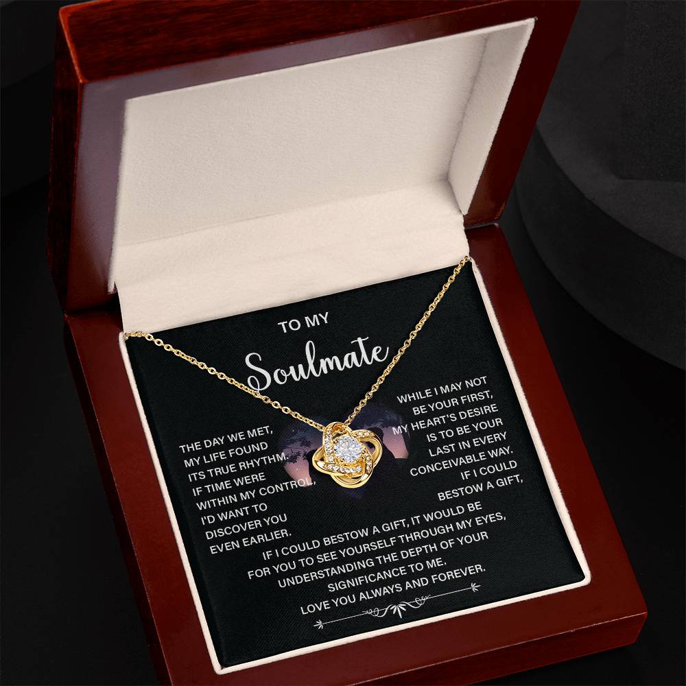Soulmate Necklace Gift – Love You Always & Forever