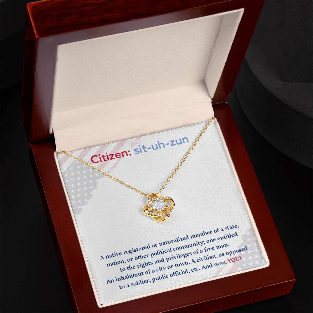 Citizen Necklace Citizen Necklace For New U.s. Citizen Gift For New American Citizen Necklace For Official U.s. Citizen Celebrate Your Freedom Necklace Necklace For U.s. Citizenship Journey Necklace With U.s. Citizen Message Gift For U.s. Citizenship