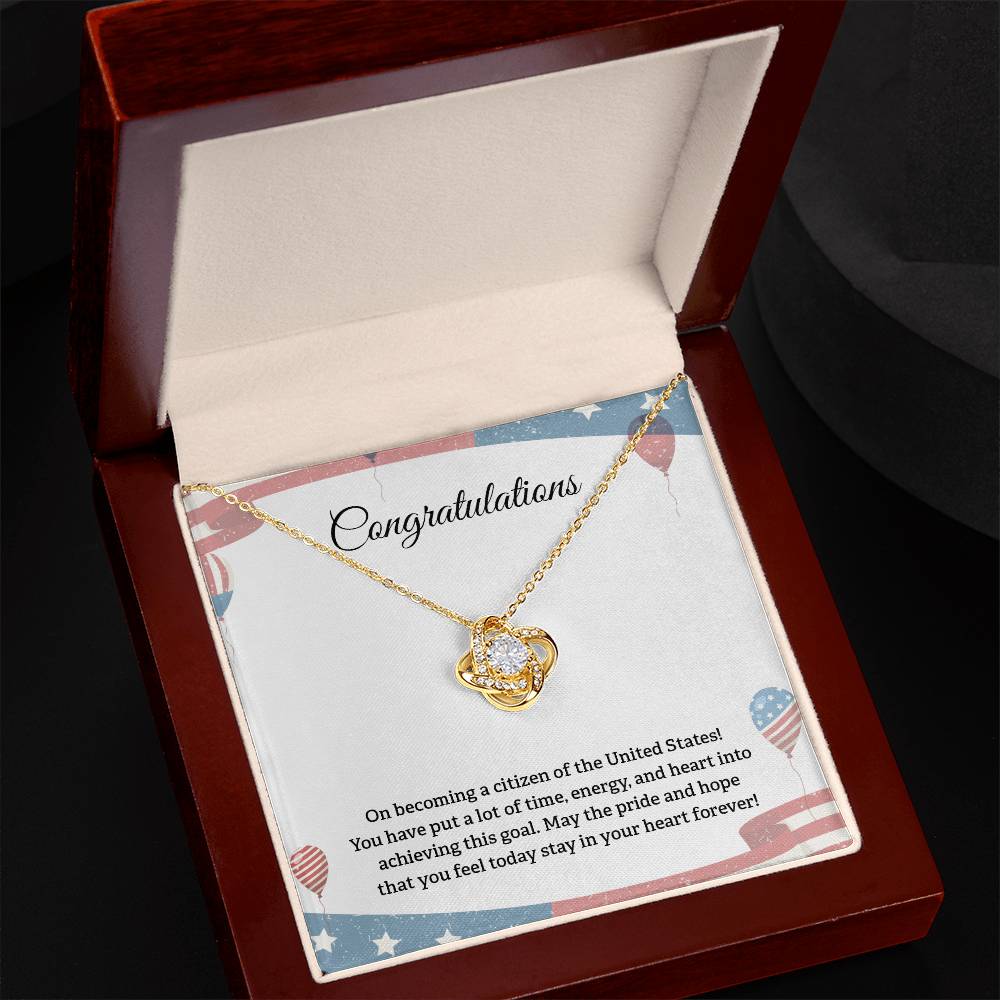 Congratulations Necklace For New U.s. Citizen Necklace For New U.s. Citizen Gift For New American Citizen Necklace With Citizenship Message U.s. Citizenship Celebration Gift Gift For New U.s. Patriot Jewelry For New U.s. Citizen Gift For Citizenship