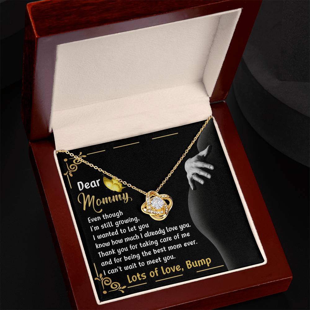 Dear Mommy Necklace Gift, Special Mother's Day Gifts, Birthday Gift, Jewelry Necklace For Mom, New Mommy Gift For First Mother's Day, Pregnancy Jewelry Necklace With A Meaningful Message Card And Box.