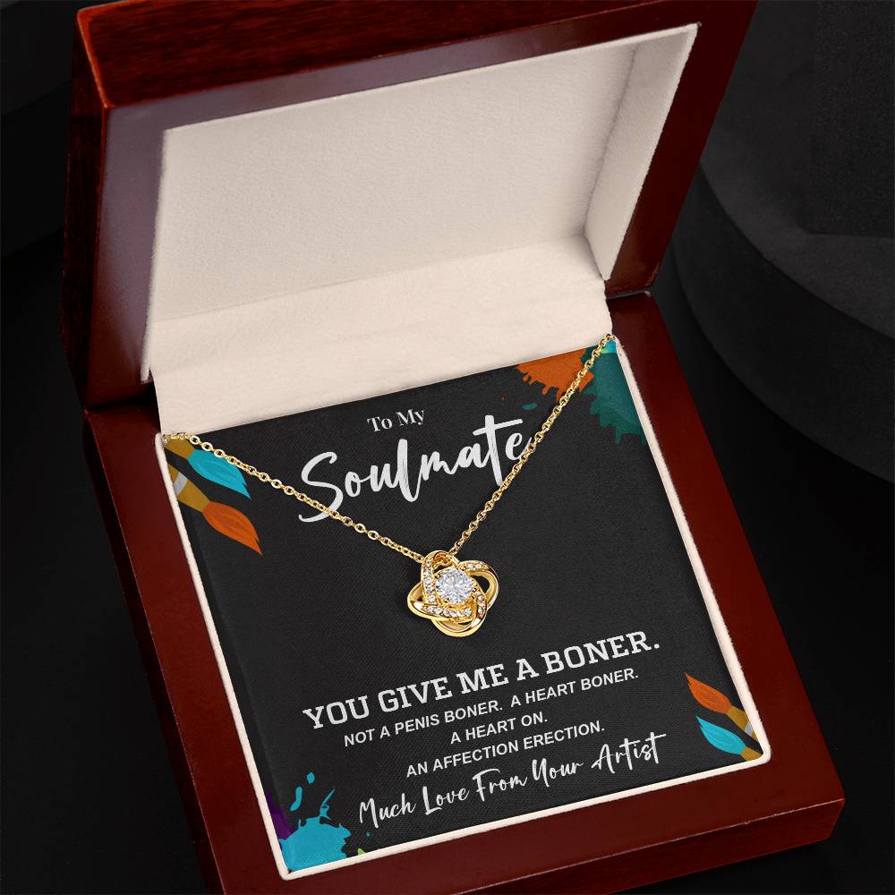 Funny Artist Necklace Gift for Soulmate Women