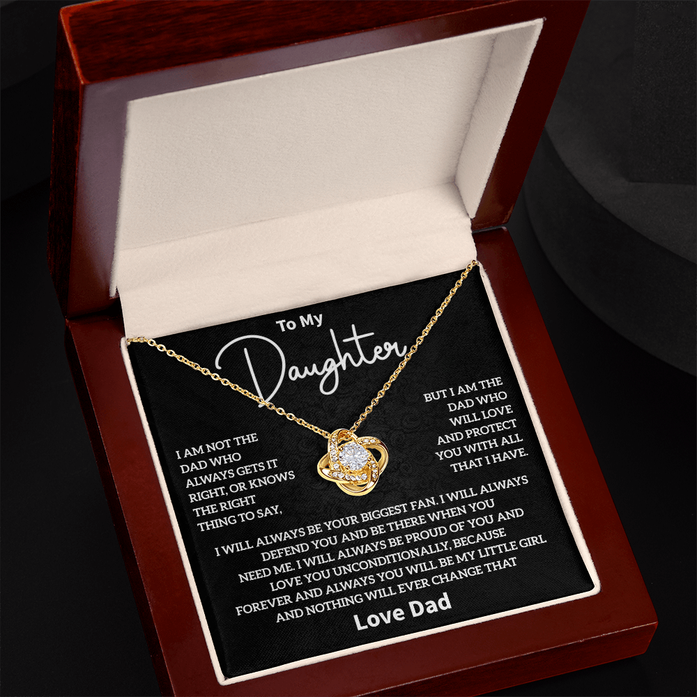 Dad to Daughter Necklace Gift Meaningful Father Daughter Jewelry