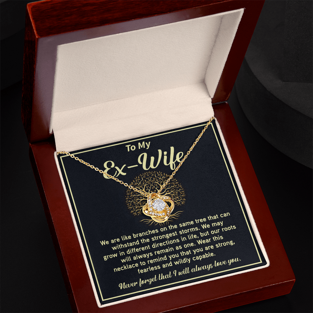 Strong Bond Necklace Gift for Ex-Wife with Hearffelt Note