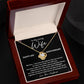 3rd Anniversary Necklace for Wife Loving Gift with Message Card