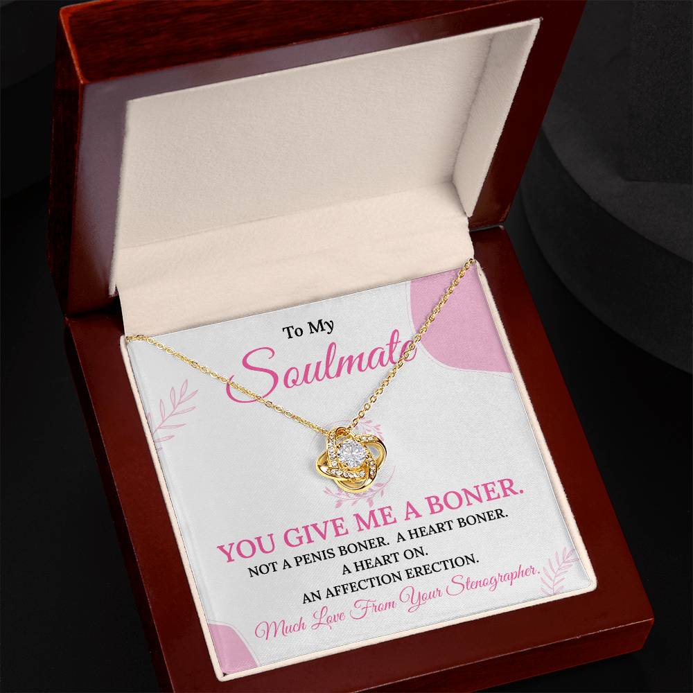 Funny Gift for Soulmate from Stenographer – Necklace Box