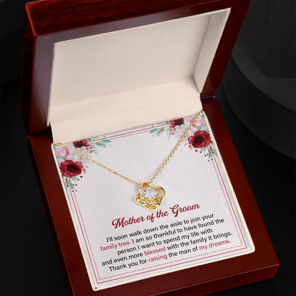 Mother of the Groom Necklace Gift With Message Card