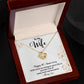 1st Anniversary Necklace Gift for Wife from Husband Message Card Box