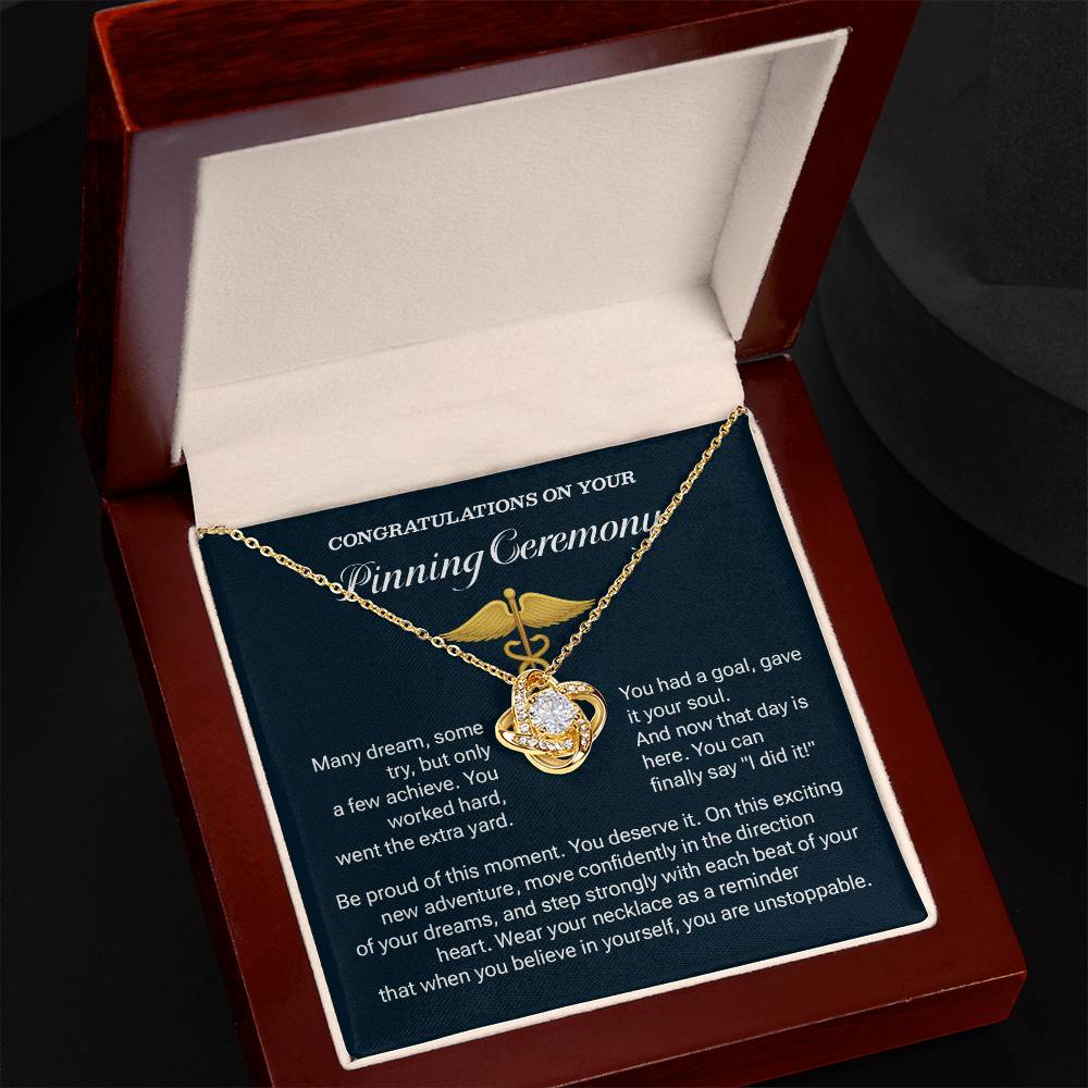 Congratulations On Your Pinning Ceremony Necklace Pinning Ceremony Necklace Gift Congratulations Pinning Ceremony Jewelry Believe In Yourself Necklace Jewelry For New Adventure Graduation Necklace Gift Necklace For Graduates