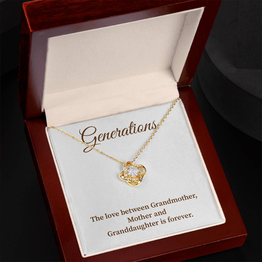 To Our Generations Generations necklace gift Heartfelt gift for family Grandmother mother granddaughter necklace Jewelry gift for mother Generational love jewelry Special gift for family members Sentimental keepsake for family